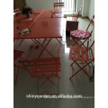 Plegable Rectangular Square Full Street Dining Steel Muebles de mesa